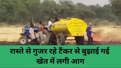 झांसी: अज्ञात कारणों के चलते लगी आग, गेहूं की फसल खाक