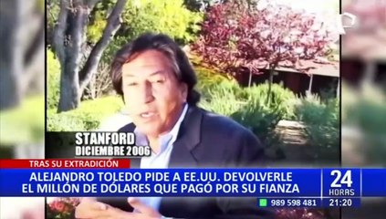 Abogado Vladimir Padilla: "Justicia peruana puede solicitar embargo de fianza de Alejandro Toledo"
