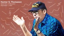 Hunter S. Thompson, in a never-before-seen video, discusses drugs, Joe Biden, and his faith in democracy