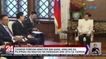 Pag-uusap kahapon nina Pres. Marcos at Chinese Foreign Minister Qin Gang, naging produktibo raw | 24 Oras Weekend