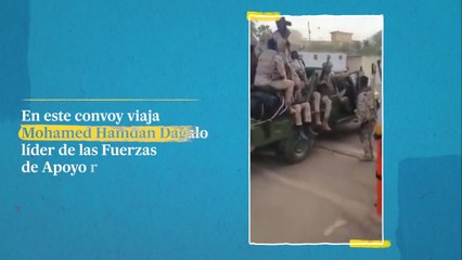 El líder paramilitar, cerca del palacio presidencial en Jartum mientras continúan las evacuaciones