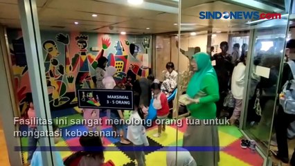 Atasi Kejenuhan Saat Mudik, Anak-Anak Manfaatkan Fasilitas Bermain di Kapal Feri