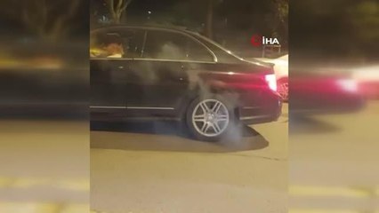 İstanbul'da "drift" ve "patinaj" terörü kamerada