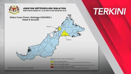 Suhu di 9 kawasan dijangka meningkat 37 darjah celsius