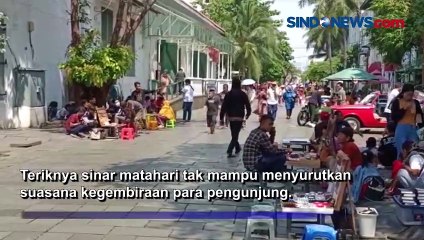 Hari Kedua Lebaran, Kota Tua Diserbu Pengunjung