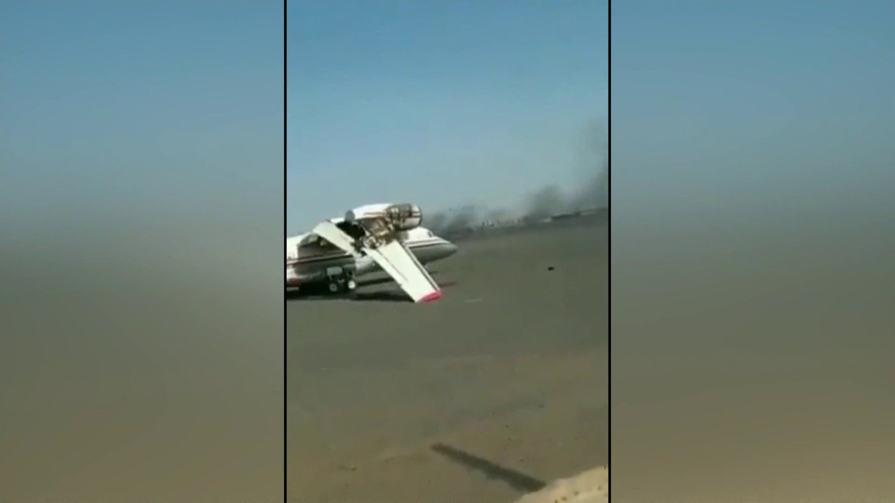 تصاعد الدخان في مطار #الخرطوم الدولي بـ #السودان وسط تقارير عن اشتباكات بين الجيش السوداني وقوات الدعم السريع #العربية