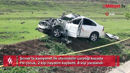 Kamyonetle otomobil çarpıştı! Ölü ve yaralılar var