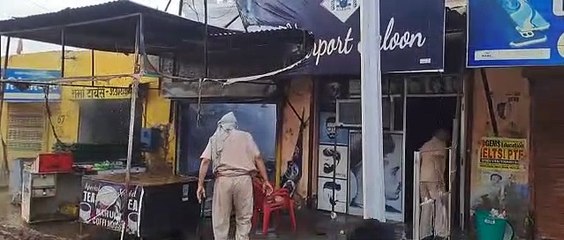 Download Video: Fire in shop in Hanumangarh town, one person burnt