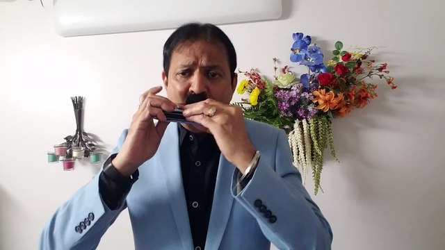 Zulmi Sang Aankh Ladi-Film Madhumati 1958-VintageSong on Harmonica Live Performance by Mukund Kamdar