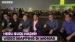 Hadiri Video Mapping di Monas, Heru Budi: Masyarakat Nikmati Liburan di Jakarta