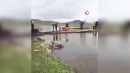 Nehirdeki hayvanlarını kurtarmak isterken kayboldu