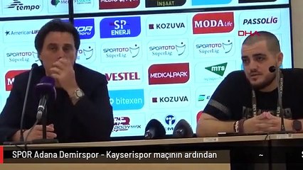 SPOR Adana Demirspor - Kayserispor maçının ardından
