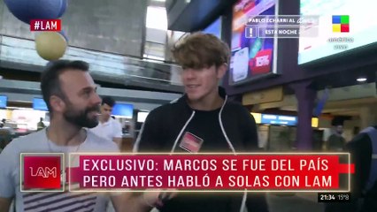 Marcos de Gran Hermano se fue del país