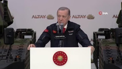 Cumhurbaşkanı Erdoğan, Altay Tankı'nın teslim törenine katıldı