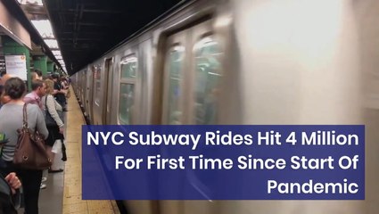 NYC Subway Rides Hit 4 Million For First Time Since Start Of Pandemic