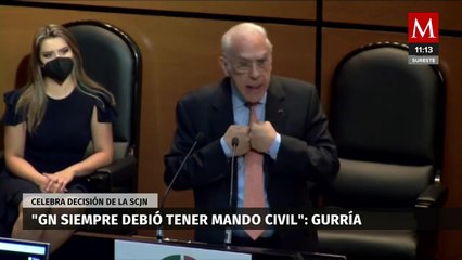 Guardia Nacional siempre debió tener mando civil, asegura José Ángel Gurría