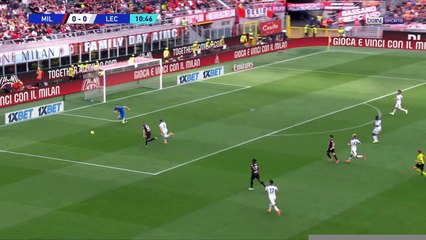 Serie A : Rafael Leao taille patron dompte Lecce a lui seul