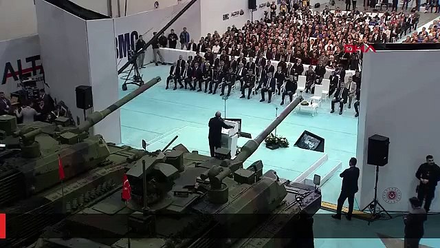 CUMHURBAŞKANI ERDOĞAN YENİ ALTAY TANKI TÖRENİNE KATILDI