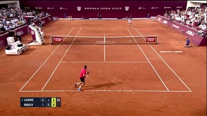Highlights: Lajovic stoppt Rublev in Banja Luka