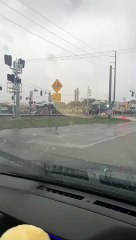 Passenger Train Hits Auto Transport Trailer Stuck on Tracks