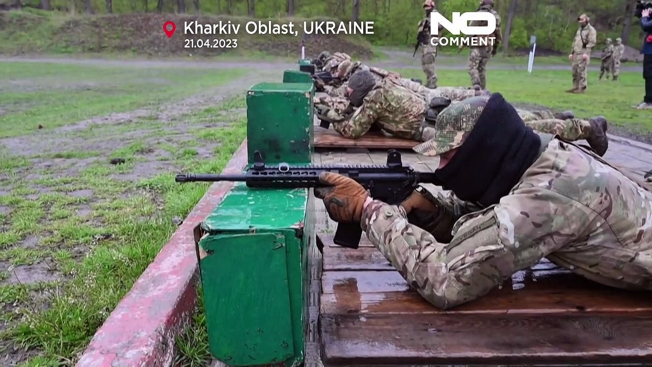 Watch: Volunteers from Ukraine’s Spartan assault brigade train for the planned counter-offensive