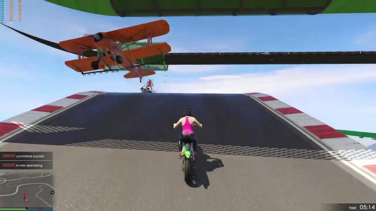 Grand Theft Auto 5 /gta 5  Online Gameplay Dirt Bikes VS Crop Duster Funny Moments✈✈✈✈✈✈✈✈✈✈✈