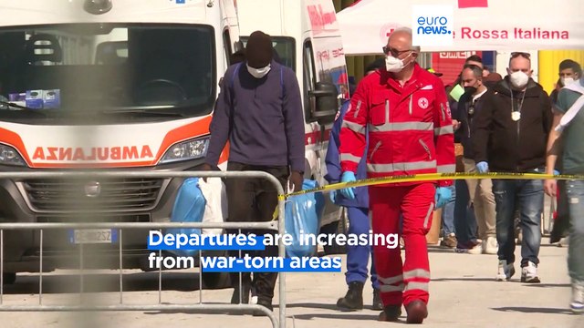 Dozen of migrants rescued from small boats arrive in Italian ports