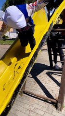 Boy Falls Off Of Slide Face First