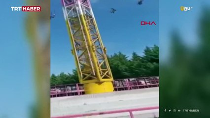 Dev salıncak ağaç dallarına takıldı