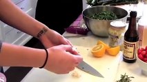Katherine Schwarzengger.com Cooking 101 - Easy Chicken Pasta and Kale  Salad Recipe