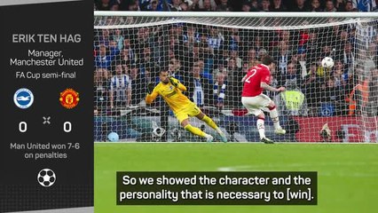 Ten Hag praises 'determined' side for reaching FA Cup final after Sevilla calamity