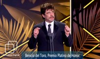 Premios Platino 2023: Benicio del Toro galardonado en Madrid