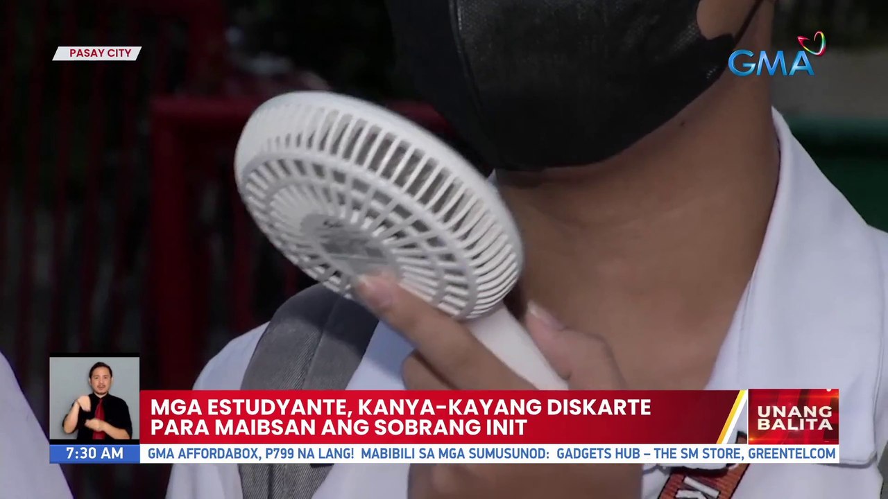 Mga estudyante, kanya-kanyang diskarte para maibsan ang sobrang init | UB