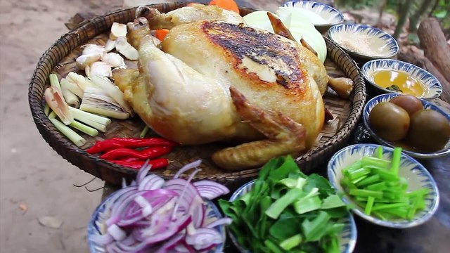 Roasted Big Turkey Chicken BBQ Eating Like a Boss so Delicious - Cooking Turkey Chicken BBQ Recipe