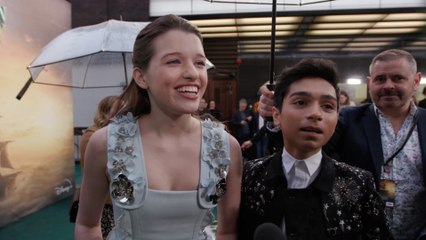 Alexander Moloney and Ever Anderson Peter Pan World Premiere