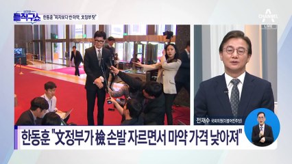 [핫플]한동훈 “피자보다 싼 마약, 文 정부 탓”
