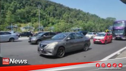 Aliran trafik ke Pantai Timur sesak