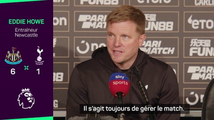 Eddie Howe : "Une performance de grande classe"