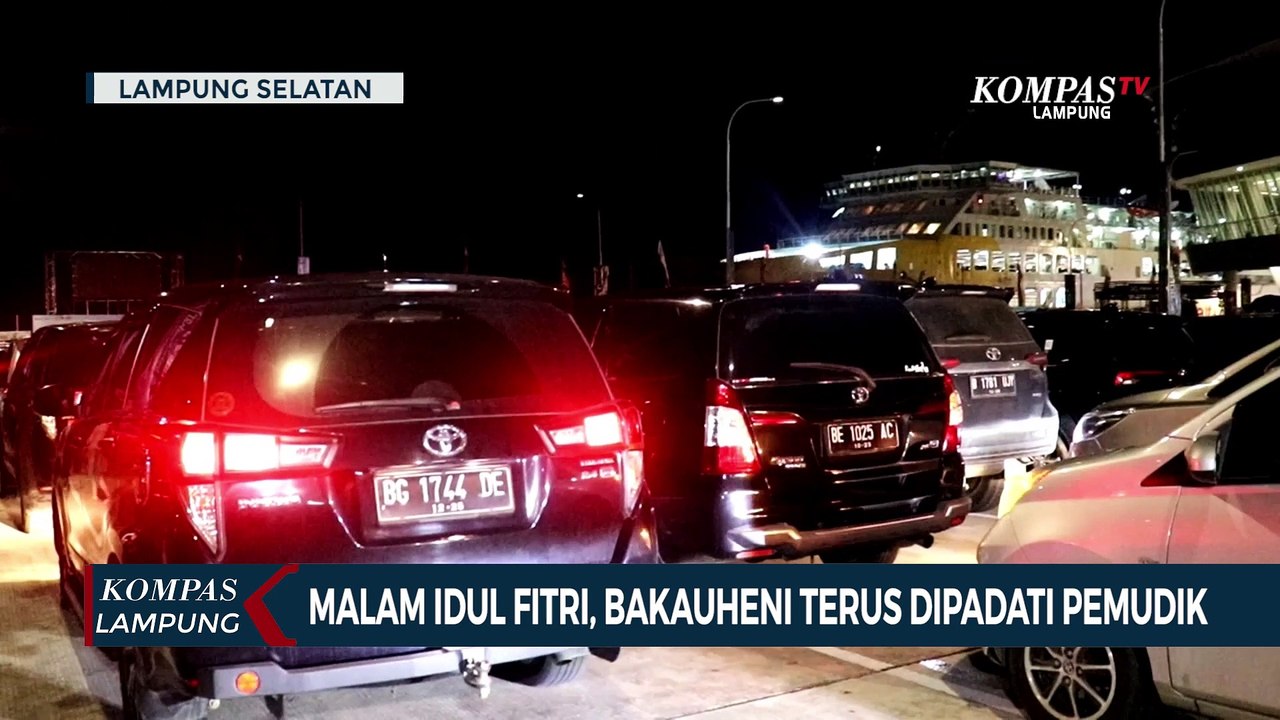Malam Idul Fitri, Pelabuhan Bakauheni Terus Dipadati Pemudik