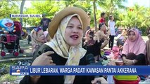 Libur Lebaran 2023, Pantai Akkarena Makassar Dipadati Pengunjung