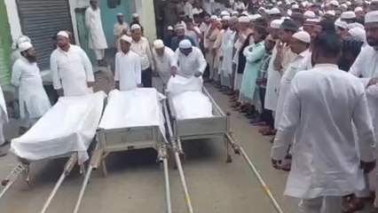 बिजनौर:एक साथ एक ही परिवार के तीन जनाज़े उठने से छाया मातम