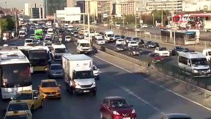 Haftanın ilk iş günü trafik yoğunluğu yaşanıyor
