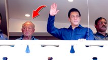 कड़ी सुरक्षा के बीच Salman Khan ने पिता Salim Khan के साथ फैन्स को ईद पर किया विश