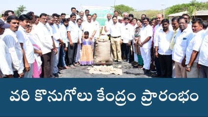 వనపర్తి: గమనిక.. వరికోలు కేంద్రం ప్రారంభించిన మంత్రి