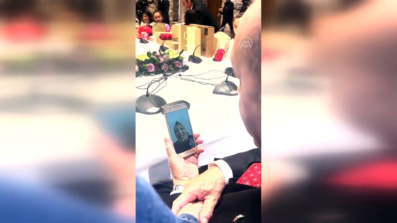 Cumhurbaşkanı Erdoğan'dan 23 Nisan kabulünde sürpriz telefon
