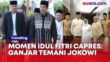 Momen Idul Fitri Capres 2024: Ganjar Temani Jokowi, Anies Bareng Ma'ruf Amin