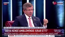 Davutoğlu: Erdoğan MHP ittifakı için 'Büyük balık küçük balığı yutar Ahmet Bey' dedi