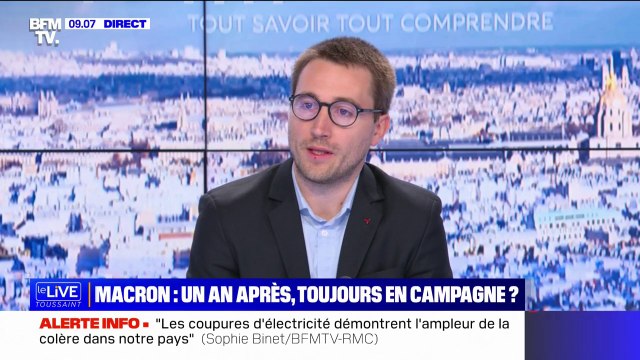 Interview d'Emmanuel Macron: On voit qu'il y a une fracturation à l'intérieur de la majorité affirme Antoine Léaument (NUPES)