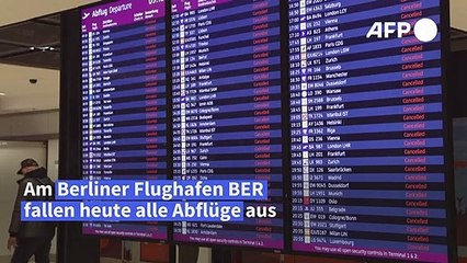 Download Video: Verdi legt Berliner Flughafen BER lahm