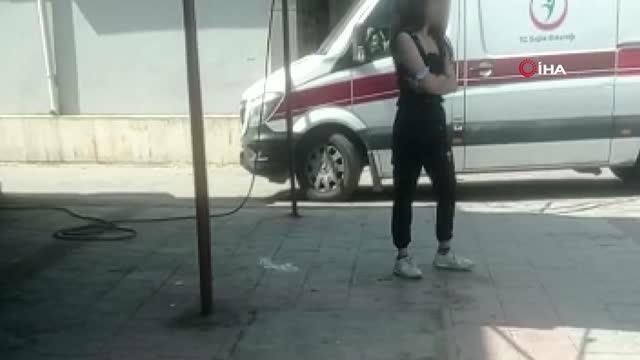 Uyuşturucu bağımlısı kızın içler acısı hali böyle görüntülendi